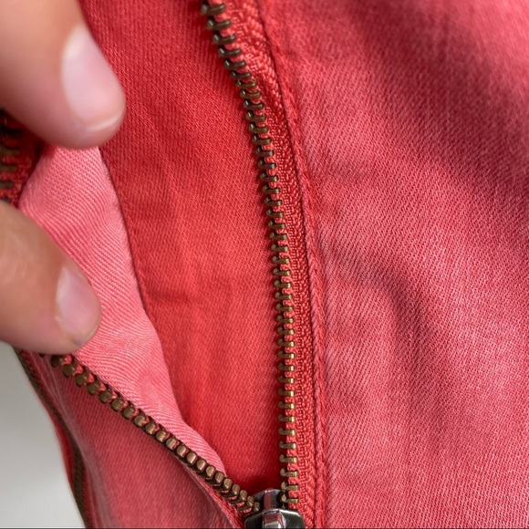 Stitch Fix l Liverpool Bradford Moto Denim Jacket in Coral Fins, Small - Picture 7 of 12